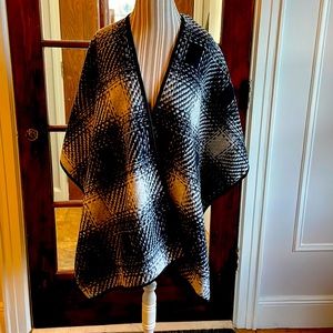 Black and Grey wrap super warm versatile wrap!